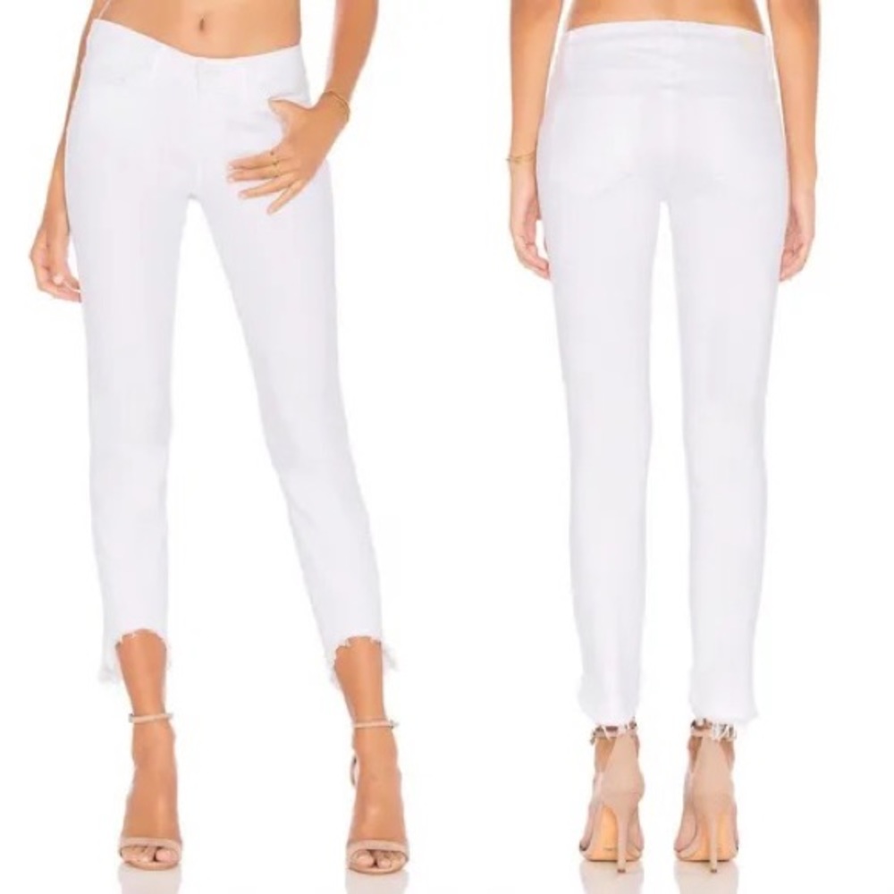 Paige White Verdugo Crop Jeans